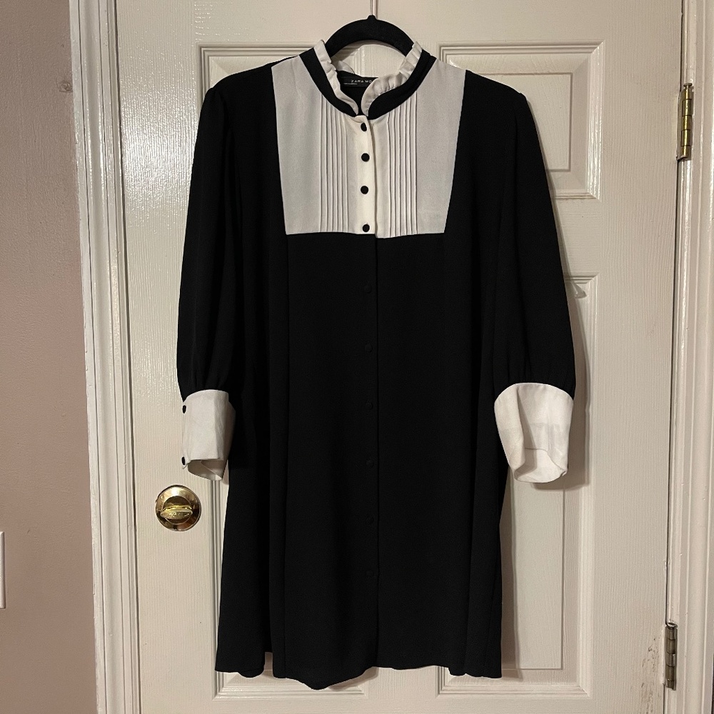 Zara Woman TuxedoMini Dress